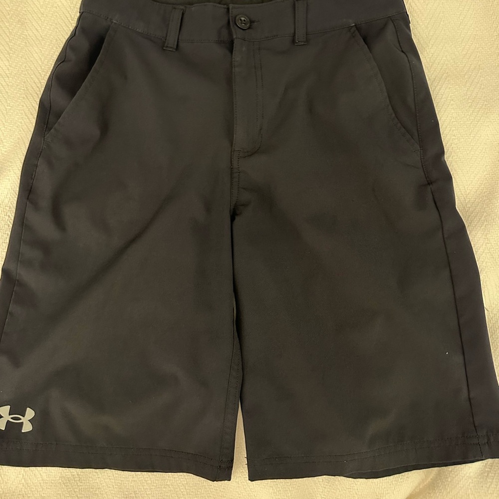 Under Armour Black Button Shorts Youth Size 16